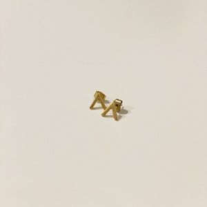 Madewell Geometric Triangle Stud Earrings